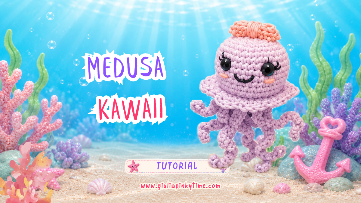 tutorial medusa amigurumi kawaii