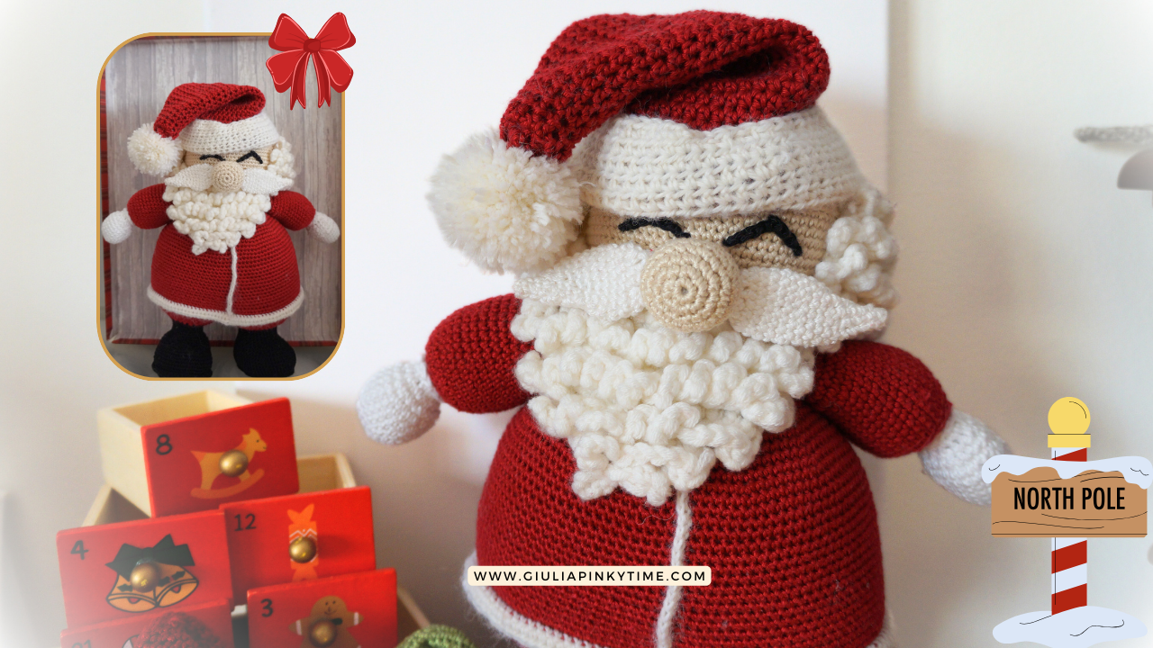 Come realizzare un Babbo Natale amigurumi: tutorial completo per un Natale handmade 8 Babbo Natale Amigurumi