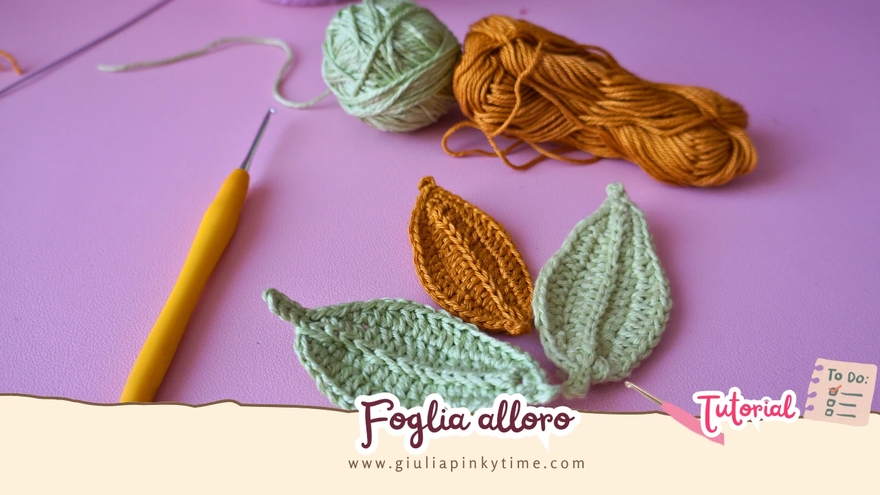 Tutorial Foglia Alloro Uncinetto 3 Tutorial foglia alloro all'uncinetto